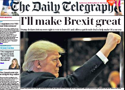 Daily Telegraph: time for 'realpolitick'