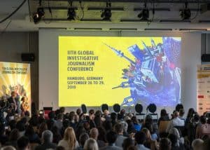 Session of Global Investigative Journalism Conference in Hamburg, September 2019