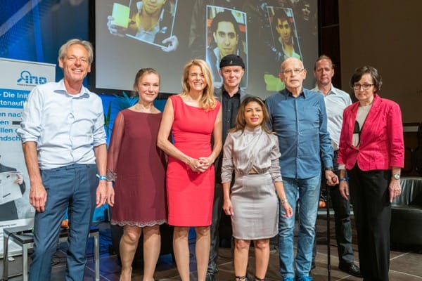 Participants in the award ceremony for the 2019 Günther Wallraff Prize